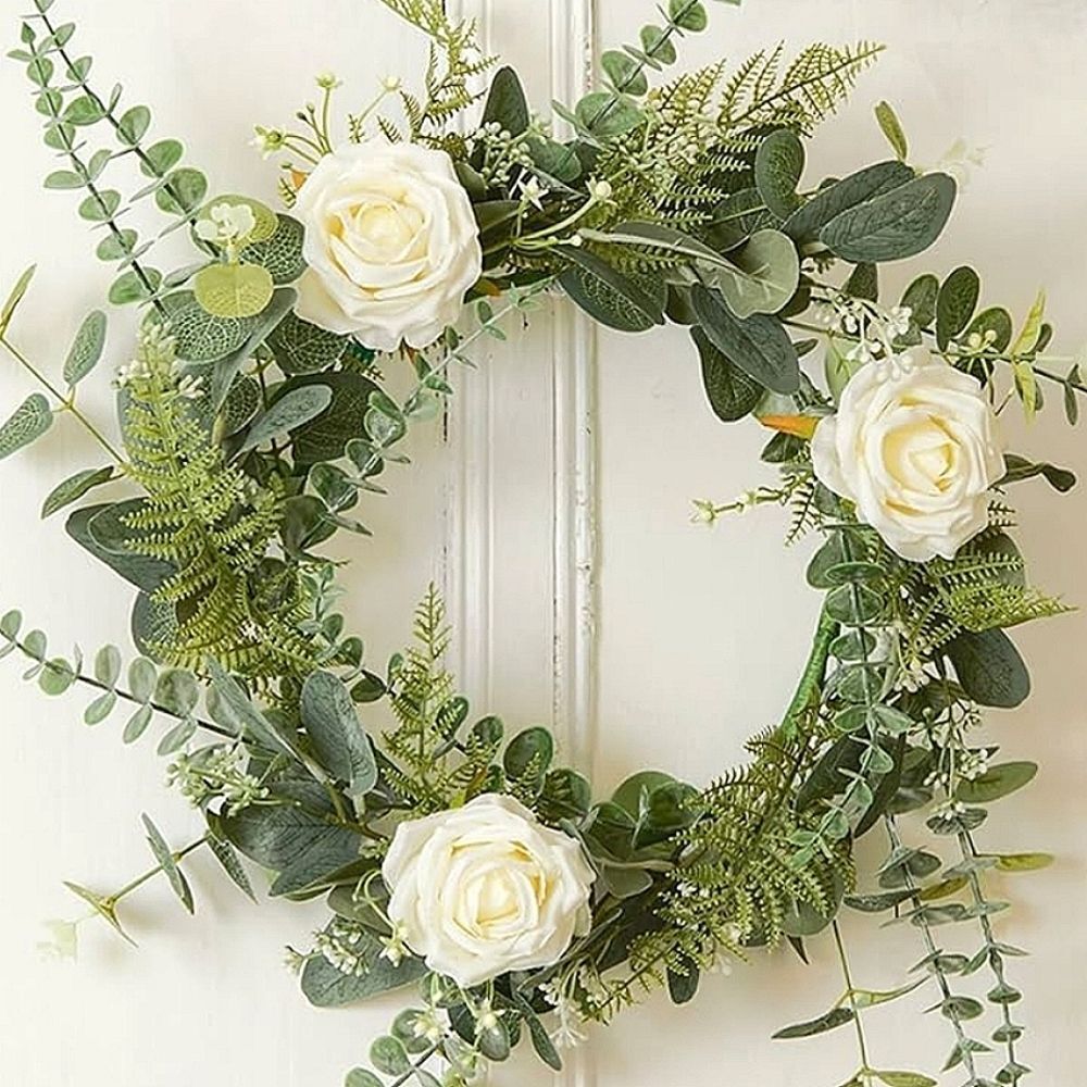At Home Peony 22" Floral Wreath